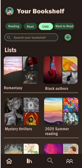 Bookshelf page